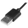 STARTECH StarTech.com 1m / 3ft USB to Micro USB Cable with LED Charging Light - M/M USB to Micro USB Charging Cable - USB Charger Cable (USBAUBL1M) - USB cable - Micro-USB Type B (M) to USB (M) - 1 m - black (USBAUBL1M)