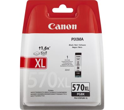 CANON Ink Cart/ PGI-570XL PGBK Blister w/Sec (0318C008)