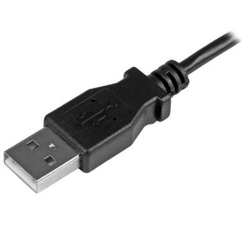 STARTECH 1M A TO LEFT ANGLE MICRO USB CHARGE M SYNC CABLE 28/24 AWG CABL (USBAUB1MLA)