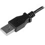 STARTECH 1M A TO LEFT ANGLE MICRO USB CHARGE M SYNC CABLE 28/24 AWG CABL (USBAUB1MLA)