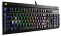 CORSAIR Gaming STRAFE RGB Mechanical Gaming Keyboard Ultra-Quiet Backlit Multicolor LED Cherry MX SILENT (US) (CH-9000121-NA)