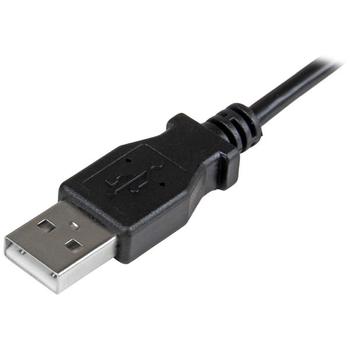 STARTECH 1M A TO RIGHT ANGLE MICRO USB CHARGE M SYNC CABLE 28/24 AWG CABL (USBAUB1MRA)