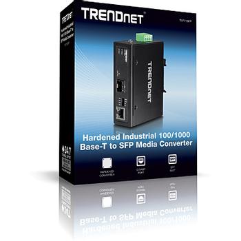 TRENDNET HARDENED INDUSTRIAL 100/ 1000BASE-T TO SFP MEDIACONV. IN ACCS (TI-F11SFP)