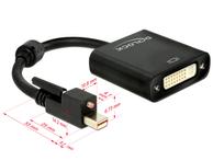 Delock video adapter - DisplayPort / DVI - 25 cm (62639)