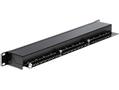 DELOCK 19 Patchpanel 24-Port Cat6 geschirmt schwarz (43298)