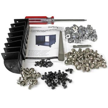 StarTech 9U Open Frame Rack with Wheels - 4 Post 23" Deep Portable Open Frame Cabinet for 19" Network, Data & Server Equipment - 220 lbs capacity (RK960CP) - rack - 9U (RK960CP)