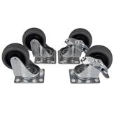 StarTech 9U Open Frame Rack with Wheels - 4 Post 23" Deep Portable Open Frame Cabinet for 19" Network, Data & Server Equipment - 220 lbs capacity (RK960CP) - rack - 9U (RK960CP)