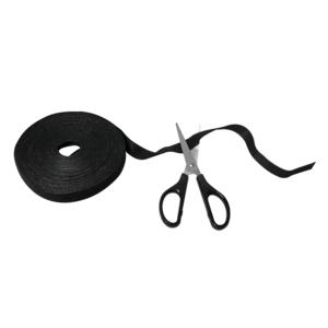 LOGILINK Cable Strap, Velcro Tape, 10m, Black (KAB0055)