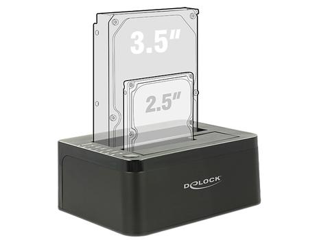 DELOCK Dual Docking Clone Station SATA HDD USB3.0 (62661)