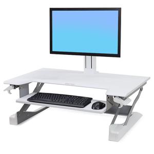 ERGOTRON STAND WORKFIT-T PREMIUM BRIGHT WHITE CRTS (33-406-062)