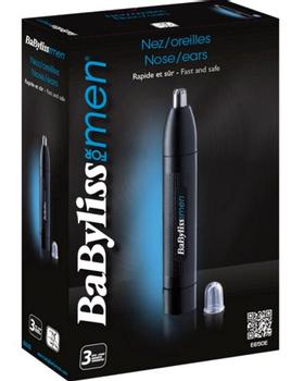 BABYLISS E650E Nese- og øretrimmer trådløs, batteridrevet,  AA-batteri,  enkel rengjøring (E650E)