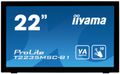 IIYAMA ProLite T2235MSC-B1 - LED monitor - 22" (21.5" viewable) - touchscreen - 1920 x 1080 Full HD (1080p) @ 60 Hz - VA - 3000:1 - 6 ms - DVI-D, VGA, DisplayPort - speakers - black