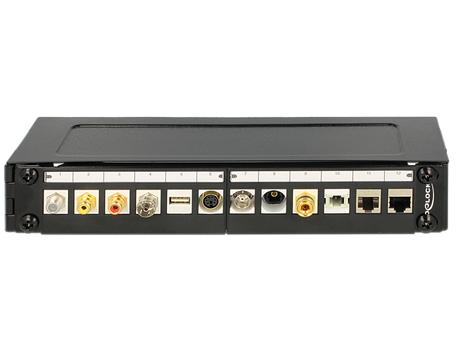 DELOCK 10 " väggfäste,  1U, svart (43303)