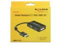 DELOCK Adapter DP male - VGA/ HDMI/ DVI female black (62656)