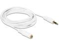 DELOCK Forlængerkabel til audio Hvid 3m (83769)