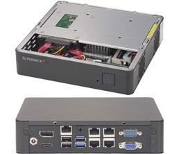 SUPERMICRO MPC BARE N3700 1X2.5 1XMSATA 12V DC/IN 8GB 4XGBE VGA/ DP/ HDMI  IN BARE (SYS-E200-9B)