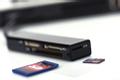 EDNET USB 2.0 MULTI CARD READER INCL. POWER SUPPLY BLACK/ MATT (85241)
