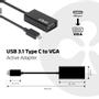 CLUB 3D USB 3.1 Type C til VGA aktiv (CAC-1502 $DEL)