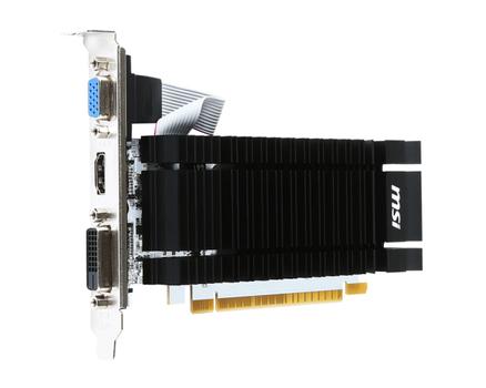 MSI GeForce GT 730 2GB DDR3 64bit Dual Slot D-Sub DVI HDMI (N730K-2GD3H/LP)