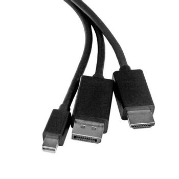 STARTECH "HDMI, DisplayPort or Mini DisplayPort to HDMI Converter Cable - 2 m" (DPMDPHD2HD)