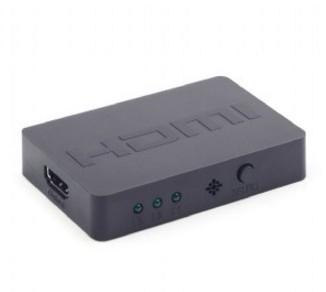 GEMBIRD HDMI Switch Gembird 3 ingång -> 1 utgång 4k +fjärrstyrning (DSW-HDMI-34)