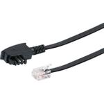 SCHWAIGER DSL-Kabel RJ12 6P2C -> TAE-F 6P4C 10m schwarz (TAL6532533)
