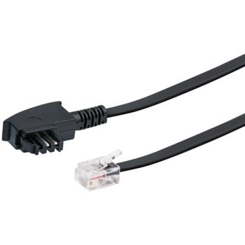 SCHWAIGER DSL-Kabel RJ12 6P2C -> TAE-F 6P4C 3m schwarz (TAL6531533)