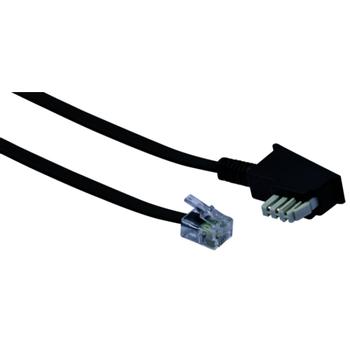 SCHWAIGER TAE-Kabel TAE-N -> RJ11 6P4C 10m schwarz (TAL6237533)