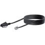 SCHWAIGER TAE-Kabel TAE-N -> RJ11 6P4C 10m schwarz (TAL6237533)