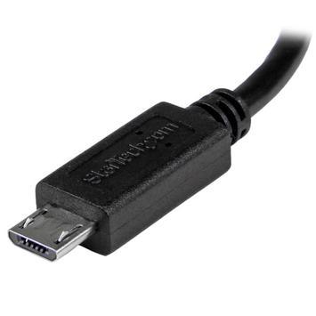 StarTech 8in USB OTG Cable - Micro USB to Mini USB - M/M - USB OTG Mobile Device Adapter Cable - 8 inch (UMUSBOTG8IN) - USB-kabel - mini-USB type B til Micro-USB type B - 20.32 cm (UMUSBOTG8IN)