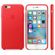 APPLE (PRODUCT) RED - Baksidesskydd för mobiltelefon - läder - röd - för iPhone 6, 6s (MKXX2ZM/A)