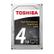 TOSHIBA X300 Performance - Hårddisk - 4 TB - inbyggd - 3.5" - SATA 6Gb/s - 7200 rpm - buffert: 128 MB