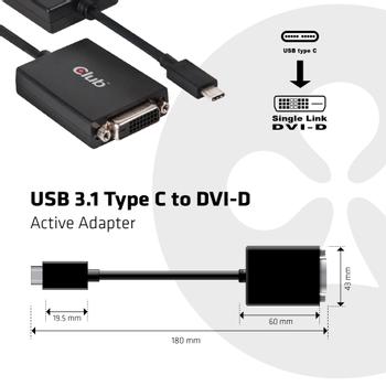 CLUB 3D adaptor USB 3.1 Typ C   DVI-D  (CAC-1508)