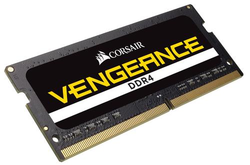 CORSAIR 16GB RAMKit 2x8GB DDR4 2400MHz 2x260 SoDimm unbuffered 16-16-16-39 Black PCB 1,2V (CMSX16GX4M2A2400C16)