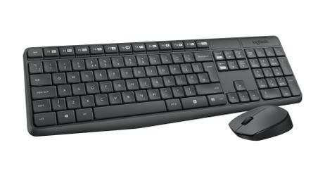 Logitech MK235 - tastatur- og mussett - Pan Nordic Inn-enhet (920-007921)