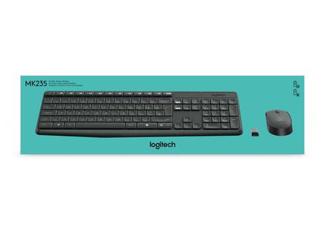 Logitech MK235 - tastatur- og mussett - Pan Nordic Inn-enhet (920-007921)