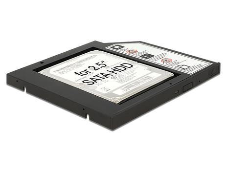 DELOCK hard drive frame  2,5" SATA hard drive to 5,25", 9,5mm, black (62669)