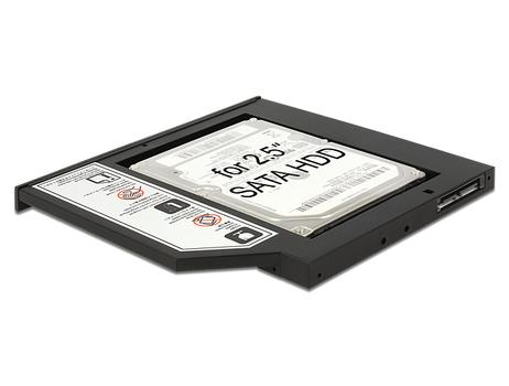 DELOCK hard drive frame  2,5" SATA hard drive to 5,25", 9,5mm, black (62669)