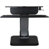 StarTech Height Adjustable Standing Desk Converter - Sit Stand Desk with One-finger Adjustment - Ergonomic Desk (ARMSTS) monteringssett - for LCD-skjerm / tastatur / mus / bærbar - svart, sølv (ARMSTS)