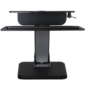 StarTech Height Adjustable Standing Desk Converter - Sit Stand Desk with One-finger Adjustment - Ergonomic Desk (ARMSTS) monteringssett - for LCD-skjerm / tastatur / mus / bærbar - svart, sølv (ARMSTS)