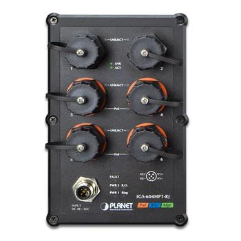 PLANET IP67-rated Industrial L2+ (IGS-604HPT-RJ)