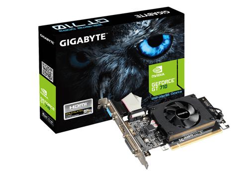 GIGABYTE GeForce GT 710 2GB DDR3 Low Profile Heatsink (GV-N710D3-2GL)