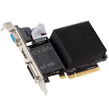 EVGA GF GT 710 2GB PASSIV 2SLOT 64 BIT DVI HDMI VGA              IN CTLR (02G-P3-2712-KR)