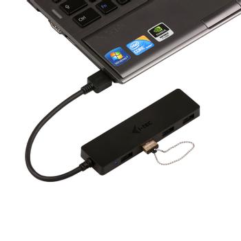 I-TEC SLIM PASSIVE HUB 4P BLACK USB 3.0 NO PS WIN AND MAC OS PERP (U3HUB404)