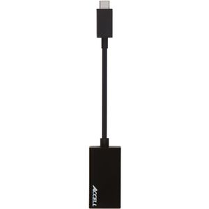 ACCELL USB-C - VGA Adapter, 2560x1600 i 60Hz, DP ALT mode, 0,15m, svar (U187B-004B $DEL)