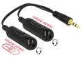 DELOCK audio splitter jack 3.5mm > 2x3.5mm + Vol (65683)