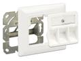 DELOCK Keystone Wall Outlet 3 Port compact (86194)