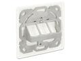 DELOCK Keystone Wall Outlet 3 Port compact (86194)