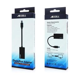 ACCELL Mini DisplayPort 1.2 - HDMI 2.0 Aktiv Adapter, 4K, svart (B086B-012B)