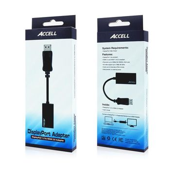 ACCELL DisplayPort 1.2 to HDMI 2.0 Active Adapter (B086B-011B)